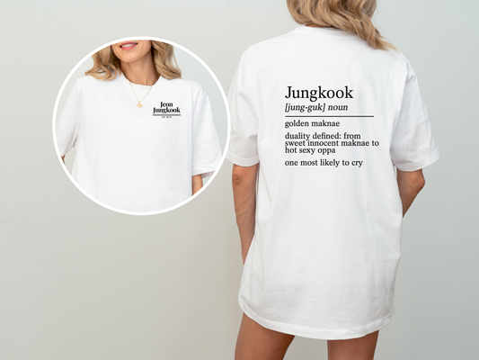 Jungkook BTS Definition T-Shirt