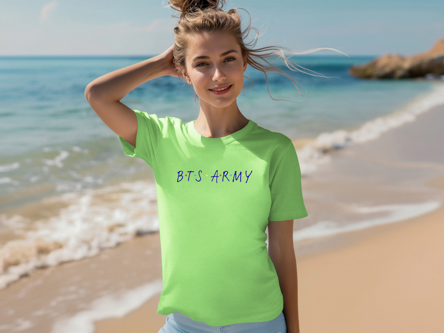BTS ARMY FRIENDS Logo T-Shirt | Gildan 5000 Unisex Tee