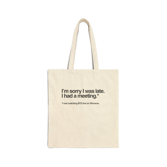 Cotton Canvas Tote Bag